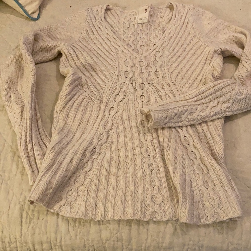 Cable knit sweater